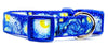 Van Gogh dog collar handmade adjustable buckle collar 1" wide or leash artist Petcollarshandmade