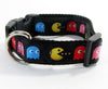 Pacman dog collar handmade adjustable buckle collar 1" or 5/8" wide or leash Petcollarshandmade