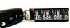 I Love Rock N Roll Key Fob Wristlet Keychain 11/4"wide Zipper pull Camera strap - Petcollarshandmades