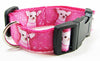 Chihuahua dog collar handmade adjustable buckle collar 1" or 5/8" wide or leash Petcollarshandmade
