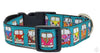 VW Bus dog collar handmade adjustable buckle collar 1" wide or leash Petcollarshandmade