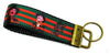 Freddy Krueger Key Fob Wristlet Keychain 1"wide Zipper pull Camera strap horror Petcollarshandmade