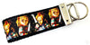 Chucky Key Fob Wristlet Keychain 1 1/4"wide Zipper pull Camera strap - Petcollarshandmades