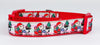Christmas dog collar handmade adjustable buckle 1" or 5/8" wide or leash Petcollarshandmade