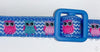 Owls cat or small dog collar 1/2" wide adjustable buckle handmade bell or leash Petcollarshandmade