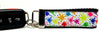 Splatter Paint Key Fob Wristlet Keychain 1 1/4"wide Zipper pull Camera strap Petcollarshandmade