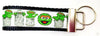 Oscar The Grouch Key Fob Wristlet Keychain 1 1/4"wide Zipper pull Camera strap - Petcollarshandmades