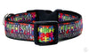 Autism dog collar handmade 12.00 all sizes adjustable buckle collar 1 wide leash - Petcollarshandmades
