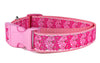 Marimekko Flowers dog collar handmade adjustable buckle 1" or 5/8 wide or leash Petcollarshandmade