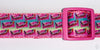 Skittles dog collar Handmade adjustable buckle collar 1" wide or leash pink Petcollarshandmade