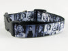 Ladies of Hollywood dog collar Handmade adjustable buckle 1" wide or leash Petcollarshandmade