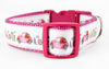 VW Beetle dog collar handmade adjustable buckle collar 1" wide or leash Petcollarshandmade