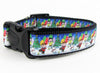 Christmas dog collar Handmade adjustable buckle collar 1" wide or leash Petcollarshandmade