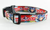 Monopoly dog collar handmade adjustable buckle collar 1" wide or leash game Petcollarshandmade