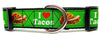 I Love Tacos dog collar handmade adjustable buckle 1" or 5/8" wide or leash Petcollarshandmade