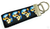 Gizmo Key Fob Wristlet Keychain 1"wide Zipper pull Camera strap handmade - Petcollarshandmades