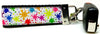 Splatter Paint Key Fob Wristlet Keychain 1 1/4"wide Zipper pull Camera strap Petcollarshandmade