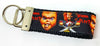 Chucky Key Fob Wristlet Keychain 1 1/4"wide Zipper pull Camera strap - Petcollarshandmades