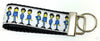 The Beatles Key Fob Wristlet Keychain 1 1/4"wide Zipper pull Camera strap - Petcollarshandmades