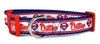 Phillies dog collar handmade adjustable buckle baseball 1"or 5/8" wide or leash Petcollarshandmade
