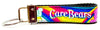 Care Bears Key Fob Wristlet Keychain 1" wide Zipper pull Camera strap - Petcollarshandmades
