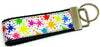 Splatter Paint Key Fob Wristlet Keychain 1 1/4"wide Zipper pull Camera strap Petcollarshandmade