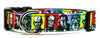 Horror Characters Dog collar handmade adjustable buckle 5/8" wide or leash Petcollarshandmade