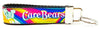 Care Bears Key Fob Wristlet Keychain 1" wide Zipper pull Camera strap - Petcollarshandmades