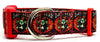 Day of the Dead dog collar handmade adjustable buckle collar 1" wide or leash - Petcollarshandmades