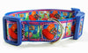 Candy Crush dog collar handmade adjustable buckle collar 1" wide or leash $6 - Petcollarshandmades