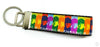 The Beatles Key Fob Wristlet Keychain 1"wide Zipper pull Camera strap handmade - Petcollarshandmades