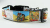 Flintstones dog collar handmade adjustable buckle collar 1" wide or leash fabric - Petcollarshandmades