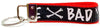 Bad To The Bone  Key Fob Wristlet Keychain 1"wide Zipper pull Camera strap Petcollarshandmade