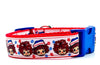 Raggedy Ann & Andy dog collar handmade adjustable buckle 1" or 5/8"wide or leash Petcollarshandmade