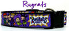 Rugrats Dog collar handmade adjustable buckle collar 1" wide 5/8" wide or leash Petcollarshandmade