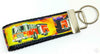 Fireman Key Fob Wristlet Keychain 1"wide Zipper pull Camera strap handmade - Petcollarshandmades