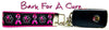 Bark For A Cure Key Fob Wristlet Keychain 1"wide Zipper pull Camera strap - Petcollarshandmades