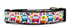 VW Bus dog collar handmade  adjustable buckle collar 1" or 5/8" wide or leash Petcollarshandmade