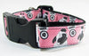 Pugs dog collar Handmade adjustable buckle collar 1" wide or leash Petcollarshandmade