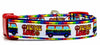 VW Bus dog collar handmade adjustable buckle collar 5/8" wide or leash Petcollarshandmade
