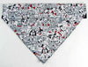 Dog Bandana, Over the Collar dog bandana, Funny Dogs, Dog collar bandana, puppy - Petcollarshandmades