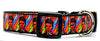 David Bowie dog collar Handmade adjustable buckle 1" or 5/8"wide or leash Rocker Petcollarshandmade