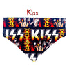 Kiss Dog Bandana Over the Collar dog bandana Dog collar bandana music icon Petcollarshandmade