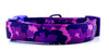Purple Camo dog collar handmade adjustable buckle collar 5/8" wide or leash Petcollarshandmade