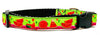 Watermelon dog collar handmade adjustable buckle collar 5/8" wide or leash Petcollarshandmade