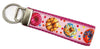 Donuts Key Fob Wristlet Keychain 1"wide Zipper pull Camera strap handmade - Petcollarshandmades