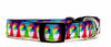 Snow Cones dog collar handmade  adjustable buckle collar 1" or 5/8"wide or leash Petcollarshandmade