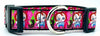 Chucky dog collar handmade adjustable buckle 1" wide or leash Horror pink Petcollarshandmade