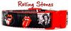 Rolling Stones dog collar Handmade adjustable buckle 1"or 5/8"wide or leash Rock Petcollarshandmade
