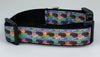 Oreo dog collar handmade 12.00 all sizes adjustable buckle collar 1"wide leash - Petcollarshandmades